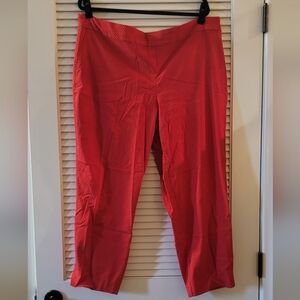 Jasmine & Juliana- (Plus-Size) Red & White Polka-Dot Lightweight Pants